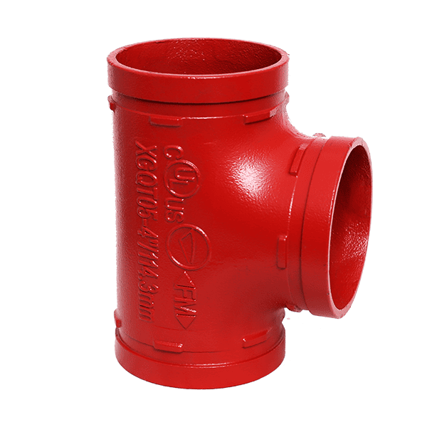 Tee ranurada (tubos de igual tamaño)