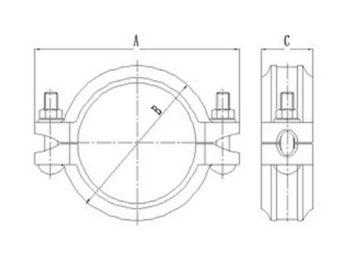 Acople ranurado flexible