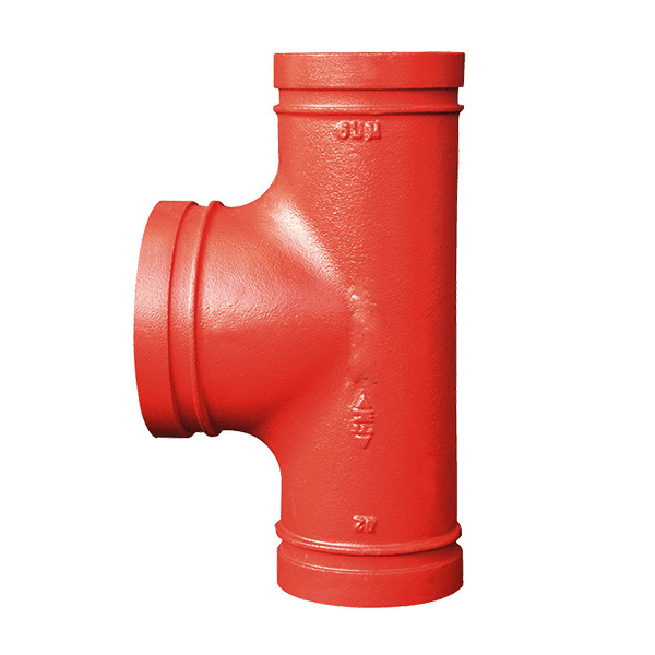 Tee ranurada (tubo de derivación mayor que el principal)