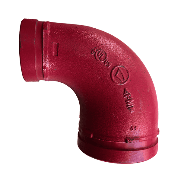 Codo reducido ranurado 90°